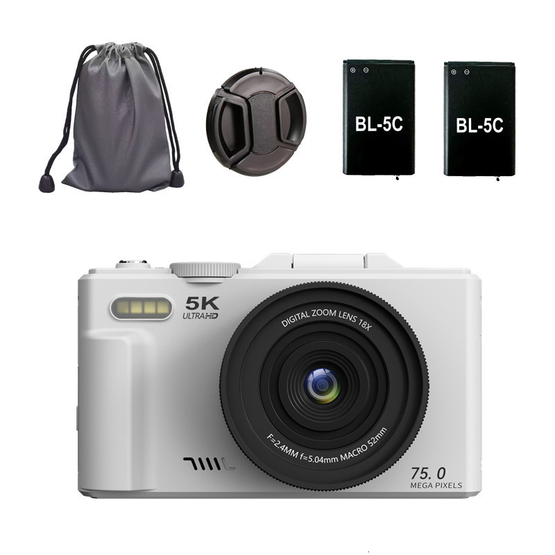 5K Digital Camera Student Edition HD Flip Screen Selfie WiFi Transmission Mobile Auto Focus 250408