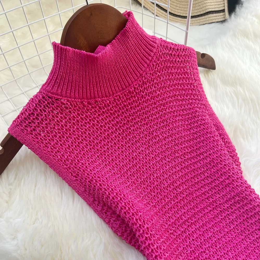 YuooMuoo Women Dress 2025 New Europe Fashion Sexy See Through Crochet Knitted Party Dress Vacation Style Lady Beach Dresses XJ250610