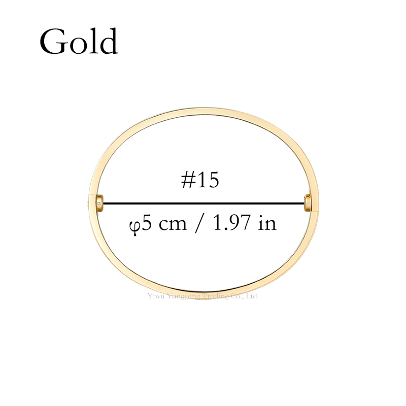 Designer Bracelet Jewelry Designer for Women Love Screw Bracelet Titanium Steel Bangle Gold-Plated Never Fading Non-Allergic,Gold/Silver/Rose, Store/21621802