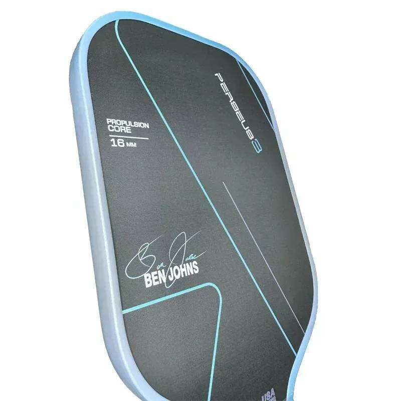 NEW BEN JOHNS Signature Pickleball Paddle T700 Raw Carbon Fiber Flat Head Thermoforming Unibody USAPA Approved PP Honeycomb Core