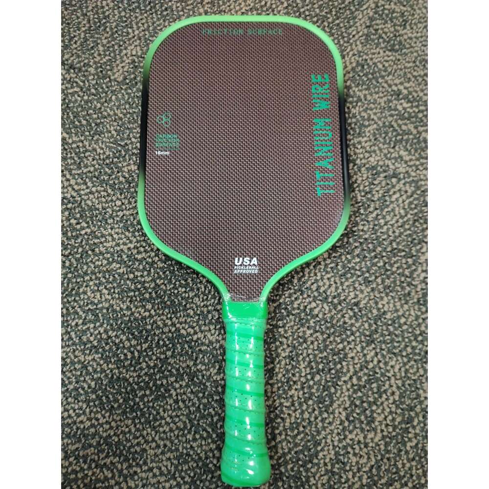 T700 Carbon Fiber Pickleball Paddle with Fabric Pattern Face, Protective Frame, Breathable Handle Strip, High-End Competition Ra