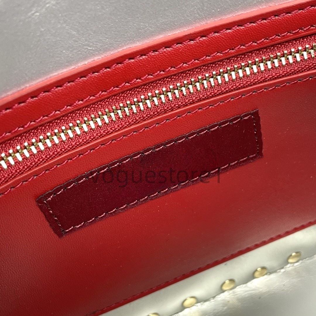 2025 Rockstud Design Rivet Crossbody Chain Flap Casual Versatile Lock Shoulder Export New Designer Brand Bag