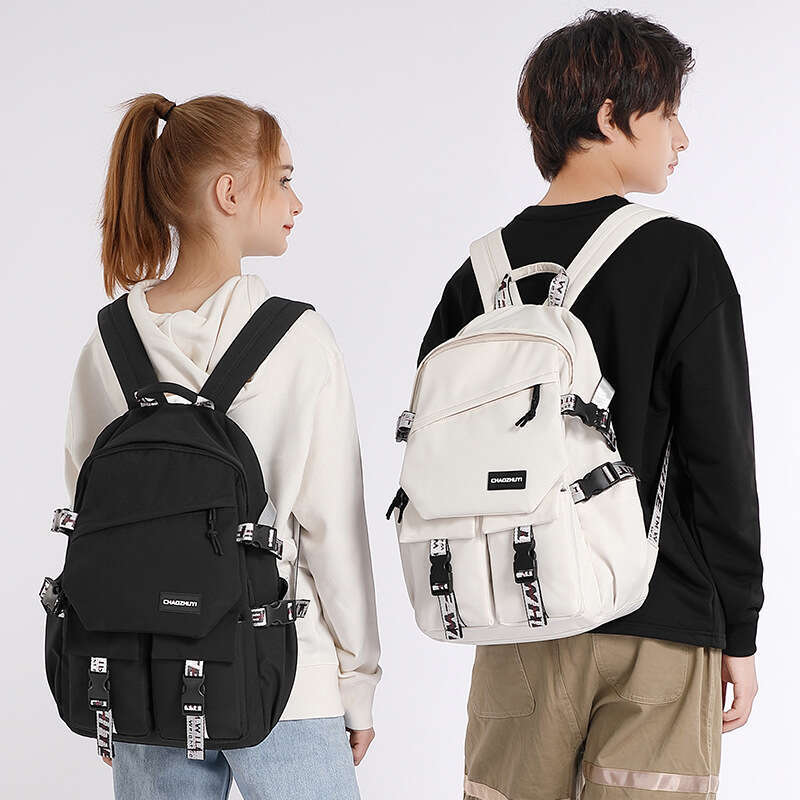 For Girls Ins Style Cute New High College Middle School Student Backpack Unisex Trendy Brand Large Capacity Double Shoulder Bag