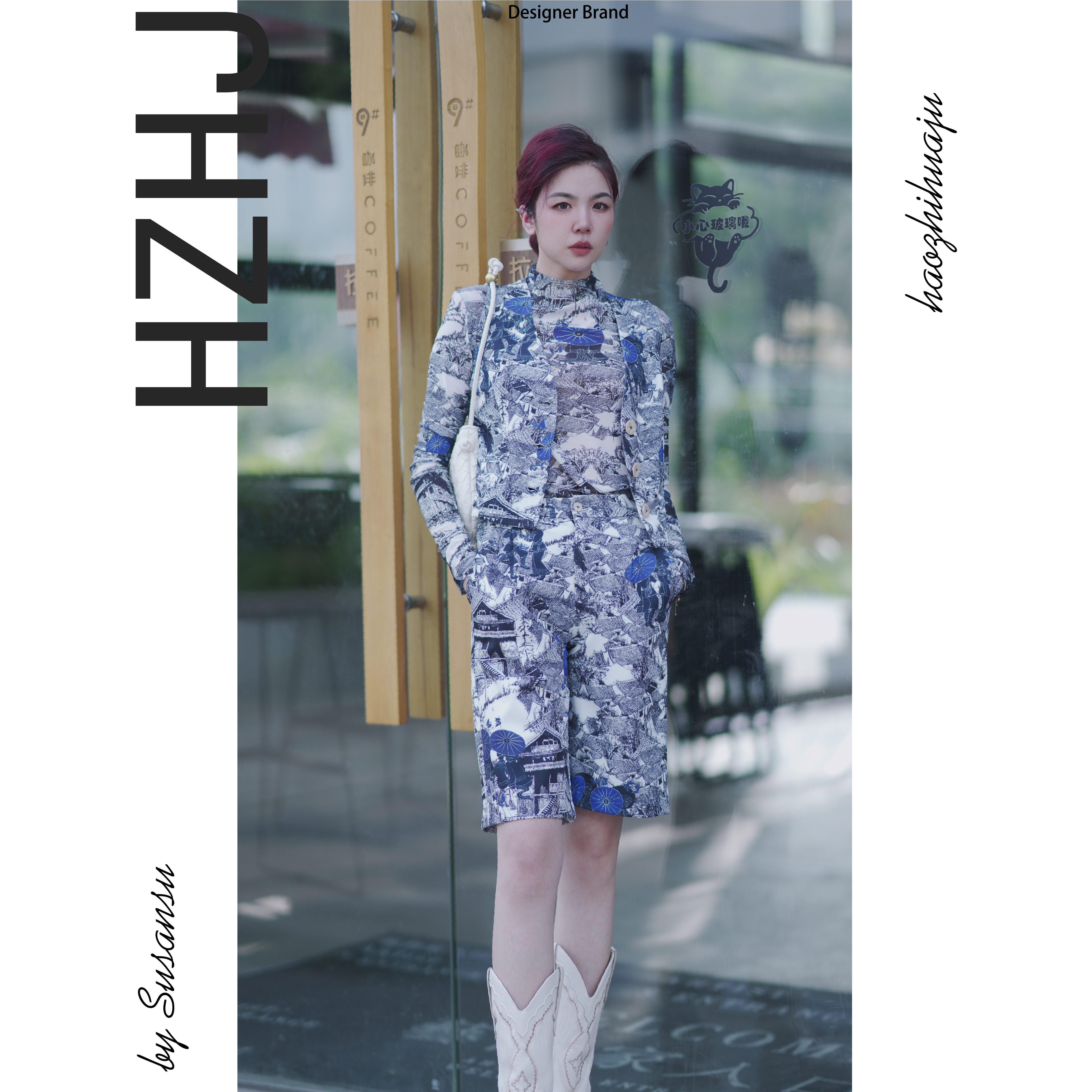 Luxury new designer commuter line drawing set appears white and slim with a highend temperament for commuting be a gift for mom and girlfriend