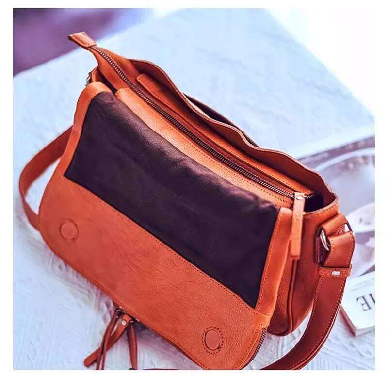 Organizers designers handmade genuine leather women's crossbody outdoor party first layer cowhide female shoulder bag