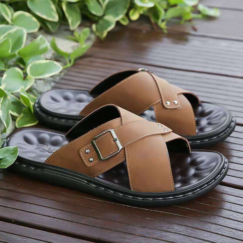 Hot Men's Outdoor Closed-Toe Fashion Large Size Sandals Casual Beach Shoes for Men