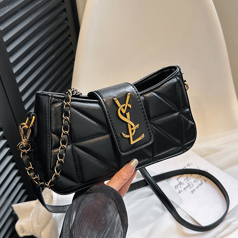 2025 Free Shipping Women's Designer Luxury New Single Shoulder Crossbody Bag black white