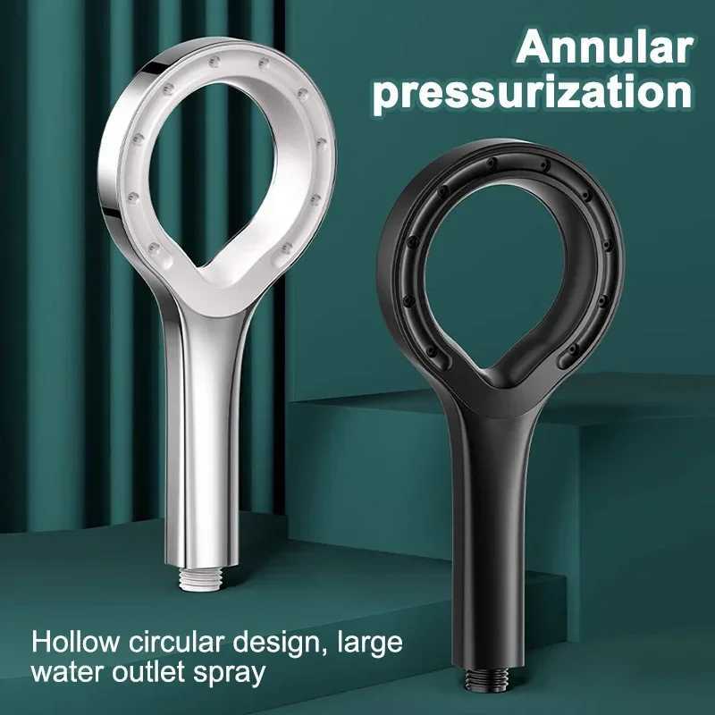 Powerful Hollow Shower Spray Technology Sensing Shower High Pressure Handheld Shower Head Set Bathroom Accessories M250610