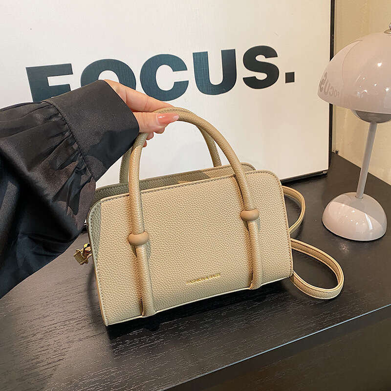 Elegant Handbag Small Square For Women New Korean Style Trendy Versatile Shoulder Textured Niche Commuter Crossbody Bag