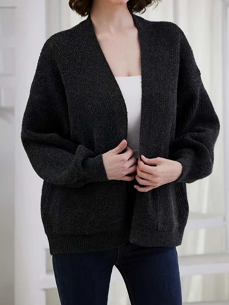 Long and large cardigan women's coat is casual and lazy, and thin spring and autumn sweaters are worn outside the wind.