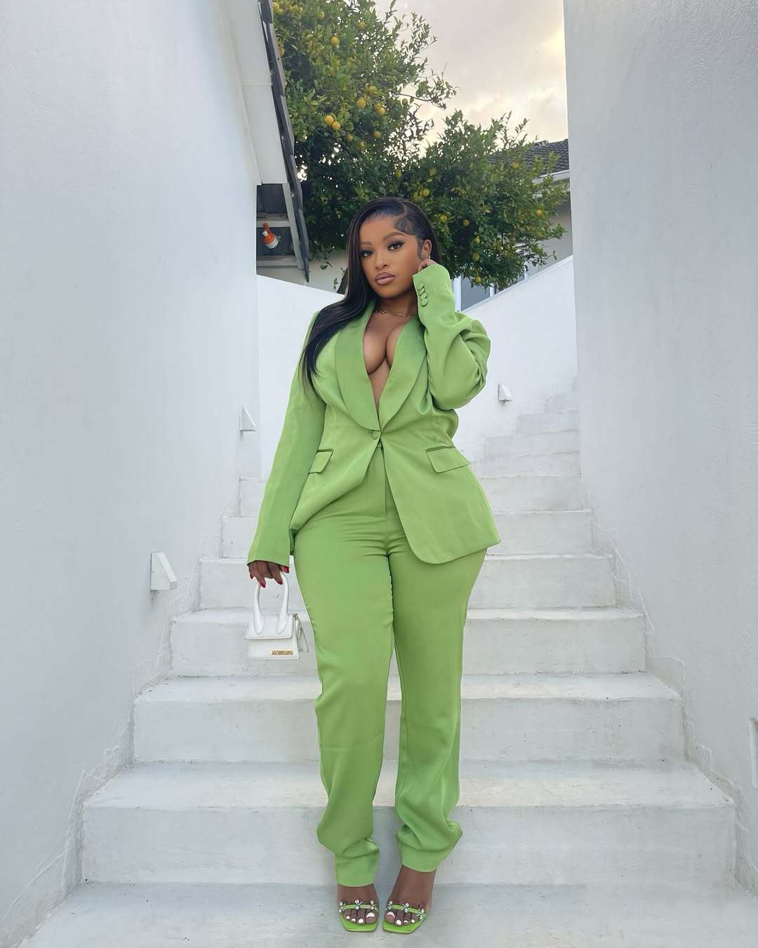 Casual Women Suit Evening Dress V-Neck New Party Prom Gowns Solid Color 2-Pieces Coat Pants Prom Dress Plus Size Customized vestidos de novia