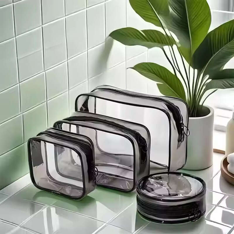 PVC Large Capacity Transparent Makeup Summer Toiletry Storage Bag For Women Cosmetics OEM Available