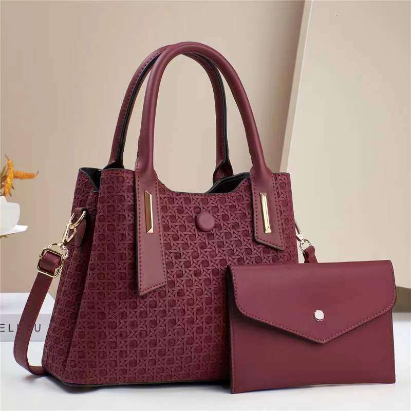 New Simple Fashion Trend Mother-Daughter High-End Large Capacity Shoulder Crossbody Bag Handbag for Women