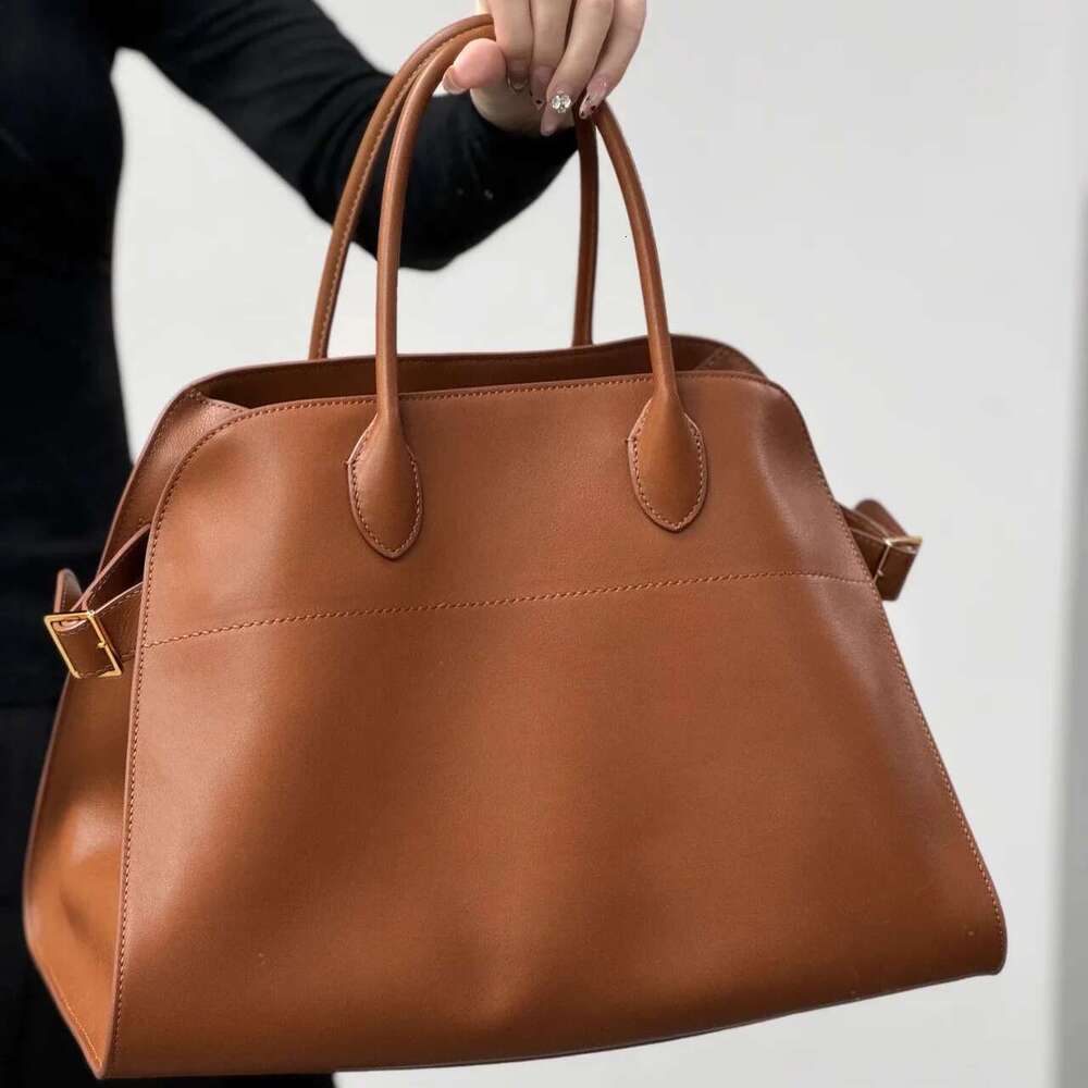 Genuine leather oversize tote bag 2025 design Mar1215 large capacity minimalist frosted cowhide fashion women's handbag