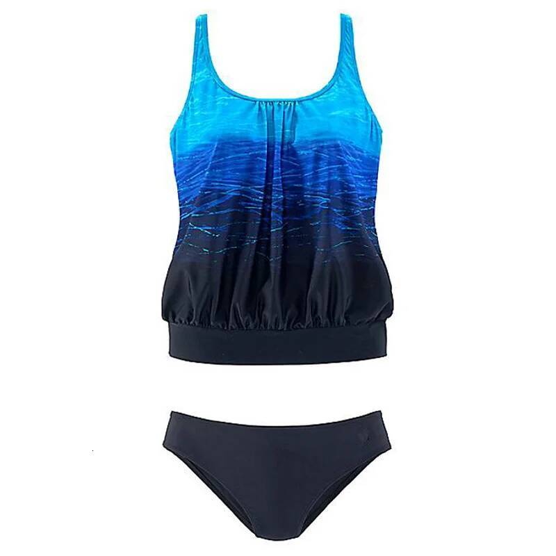 Sexy Blue/Red Tankini Swimwear Beach Bathing Women Plus Size Vintage Bikini Halter Swimsuit Female Brazilian Biquine Suit