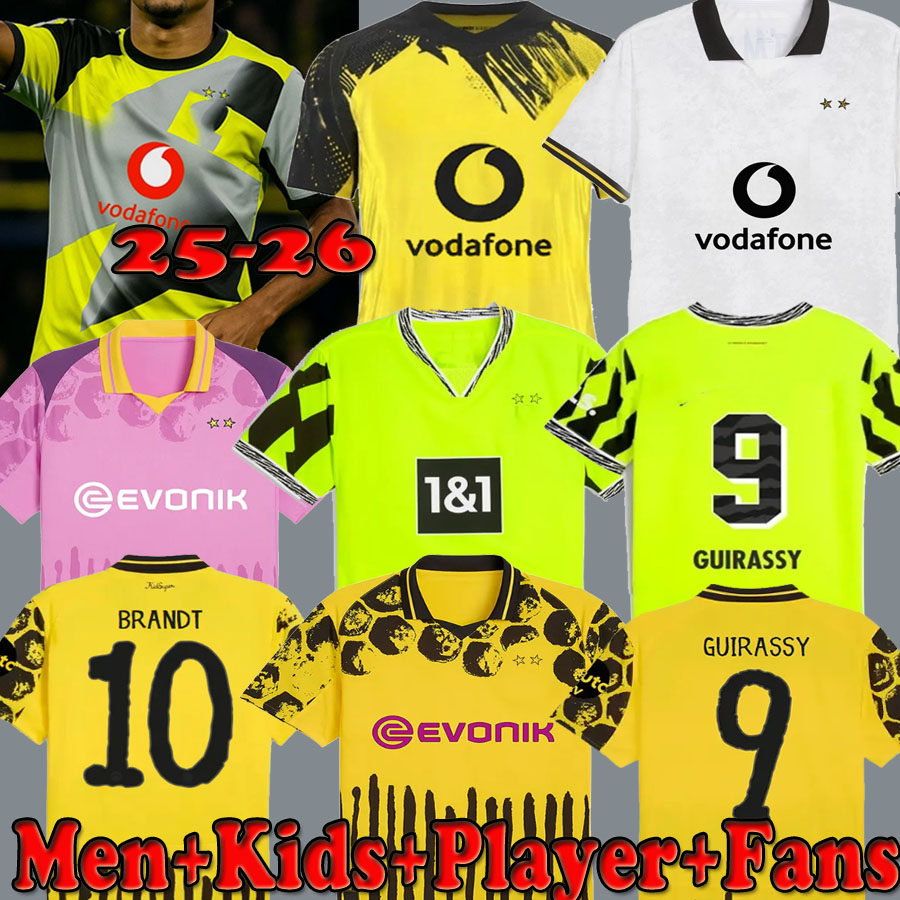24 25 26 Soccer Jerseys Beier Anton SANCHO REUS Guirassy DorTMunDS HALLER Footall Shirts 2024 2025 2026 Men Kids Player Fans Sule Hummels Fullkrug Adeyemi BRANDT