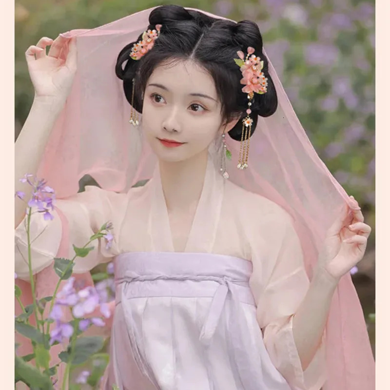 Chinese Hanfu Hair Accessories Set Hair Clip Hairpins Haircomb Bridal Headdress Retro Wedding Hair Accessories Headwear Gift 250610