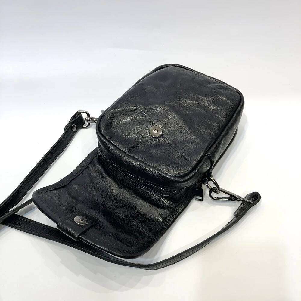 Designer Luxury Flap Genuine Leather Crossbody Bags Women Mini Shoulder Purses And Handbags For Girls Ladies Phone Simple Solid Designer Bag