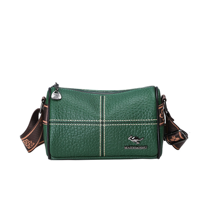 Free Shipping New Designer Bag For 2025 Cross-border Women's Bag Luxury Wallet And Retro Soft Leather Wide Strap Casual Fashion Commuter Shoulder
