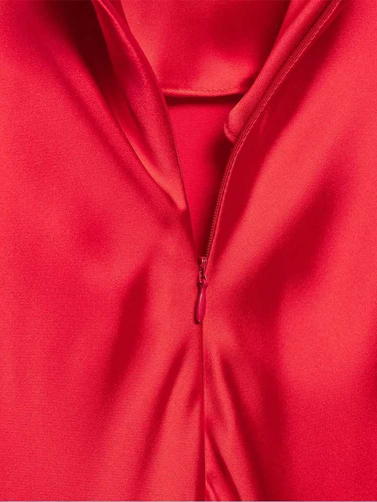 TFMLN 2025 Fashion Ladies Sexy Thin Sling Dress V Neck Sleeveless Slim Dresses Red Elegant Backless Evening Party Long Dresses XJ250610