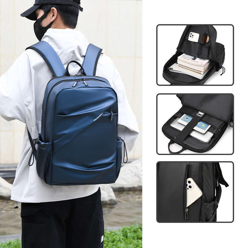 Large Capacity Casual Travel Men's High-End Business Laptop Backpack Commuter School Bag