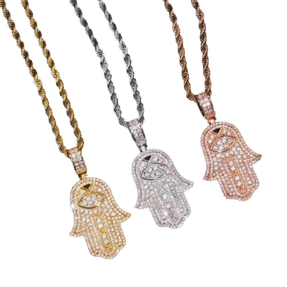 S925 Silver Moissanite Handheld Pendant