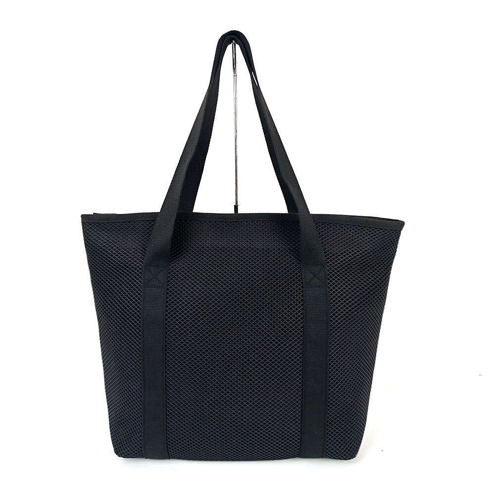 Mesh Bag Women, Handheld Shoulder, Large Capacity, Breathable, Water-Draining, Hollow Design, Suitable For Shopping, Yoga, Beach, Swimming, And Leisur