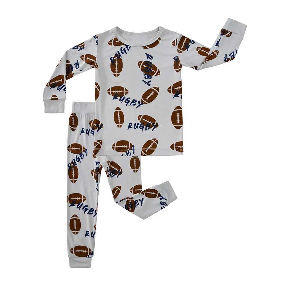 2025 Spring Newborn Clothes Baby Boy Girl Onesie Toddler Bamboo Fiber Pajamas Sets Long Sleeve Full Print Sleepwear Kids Outfits y250610GV26