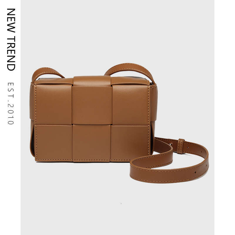 Six Compartment Woven for Women Textured Niche Crossbody Soft Leather Lipstick Bag Mini Casual