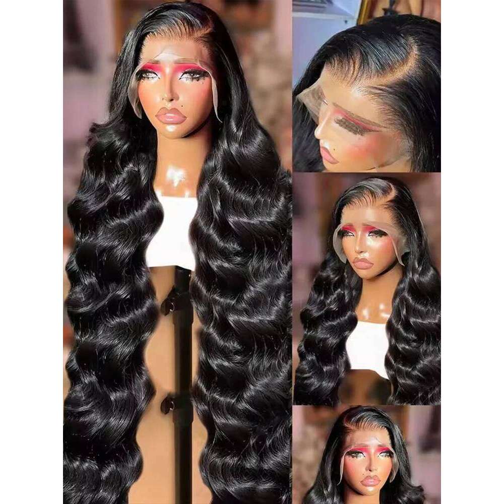 13*6 Body Wave Front Wig 13x4 HD Transparent Lace Frontal 200% Remy 6*4 Gluess Wigs Human Hair