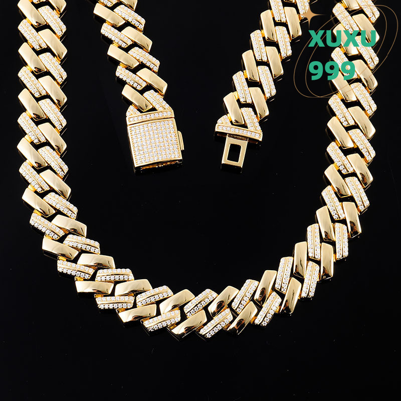 Customize Moissanite Hip Hop Jewelry Necklace Diamond Necklace Bracelet Men OACOCA