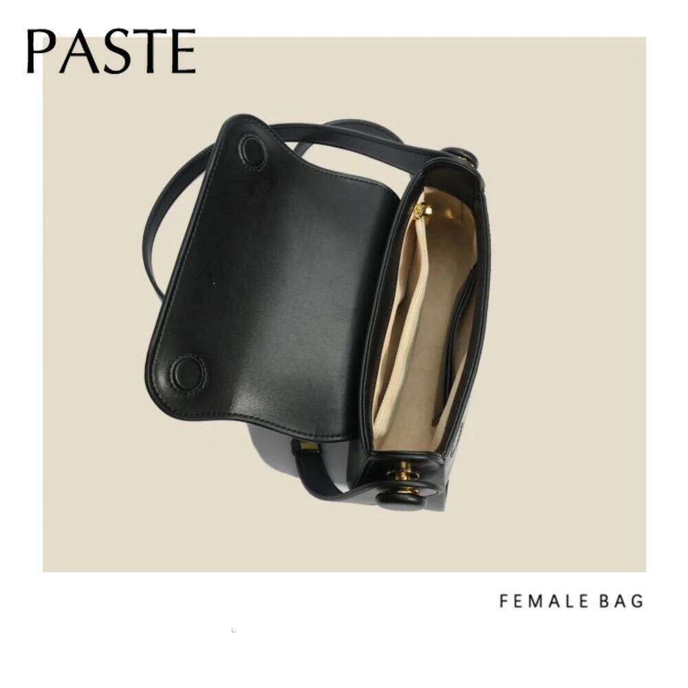 2025 Pink Green Summer Small Saddle Flap Hard Split Cow Leather Female Crossbody Shoulder Bag All-match Daily-use Purse