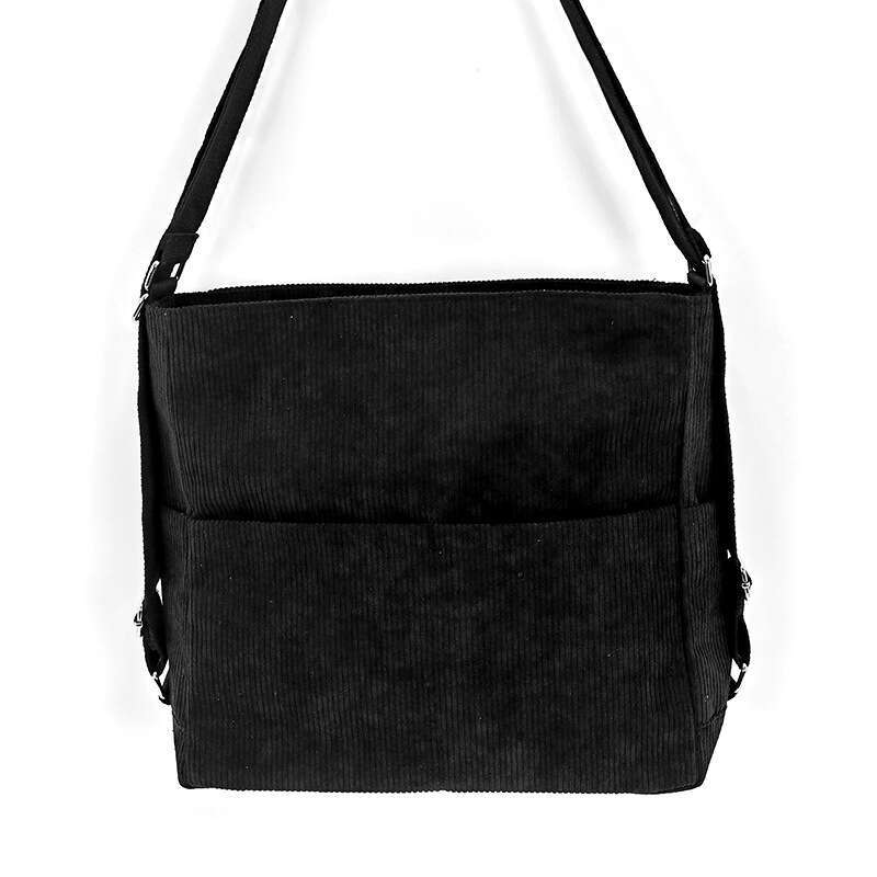 New Corduroy 2025 Simple Casual Stylish Solid Color Shoulder Underarm Handheld Tote Bag 250531
