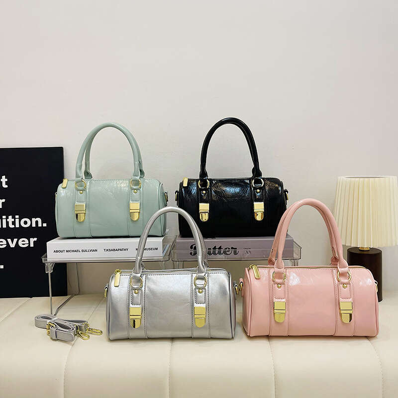 Korean Boston for Women 2024 New Summer Shoulder Crossbody High-Quality Niche Handbag Pillow Bag GUHUISHU