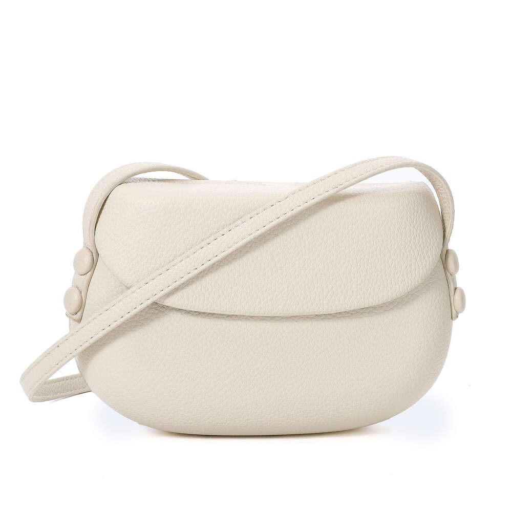 New Versatile Lychee Texture Niche Saddle Trendy Simple Crossbody Women's Shoulder Phone Bag