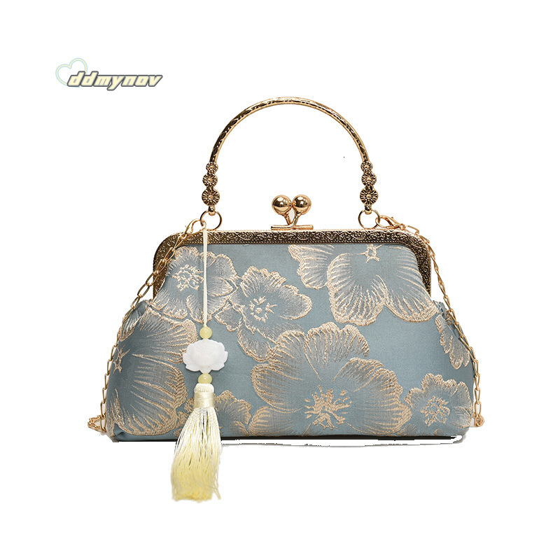 New Textured Cheongsam Bag for Women, Elegant Grand Chinese Style Pattern Handbag with High-end Sense and Temperament ddmynov