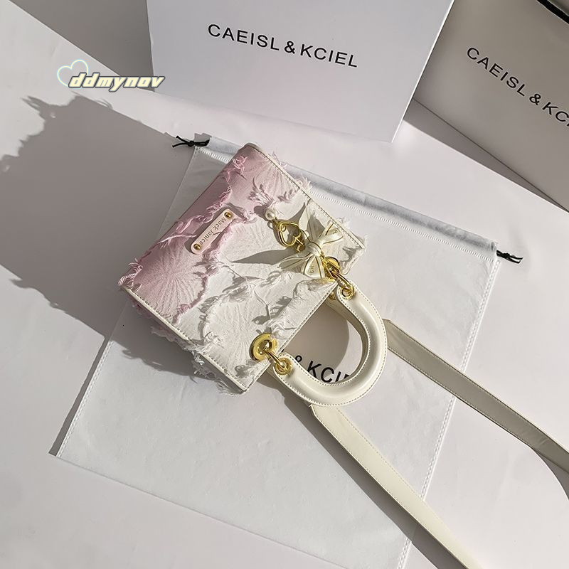 High-end Tassel Bag for Women Gradient 2024 Princess Diana New Handbag ddmynov