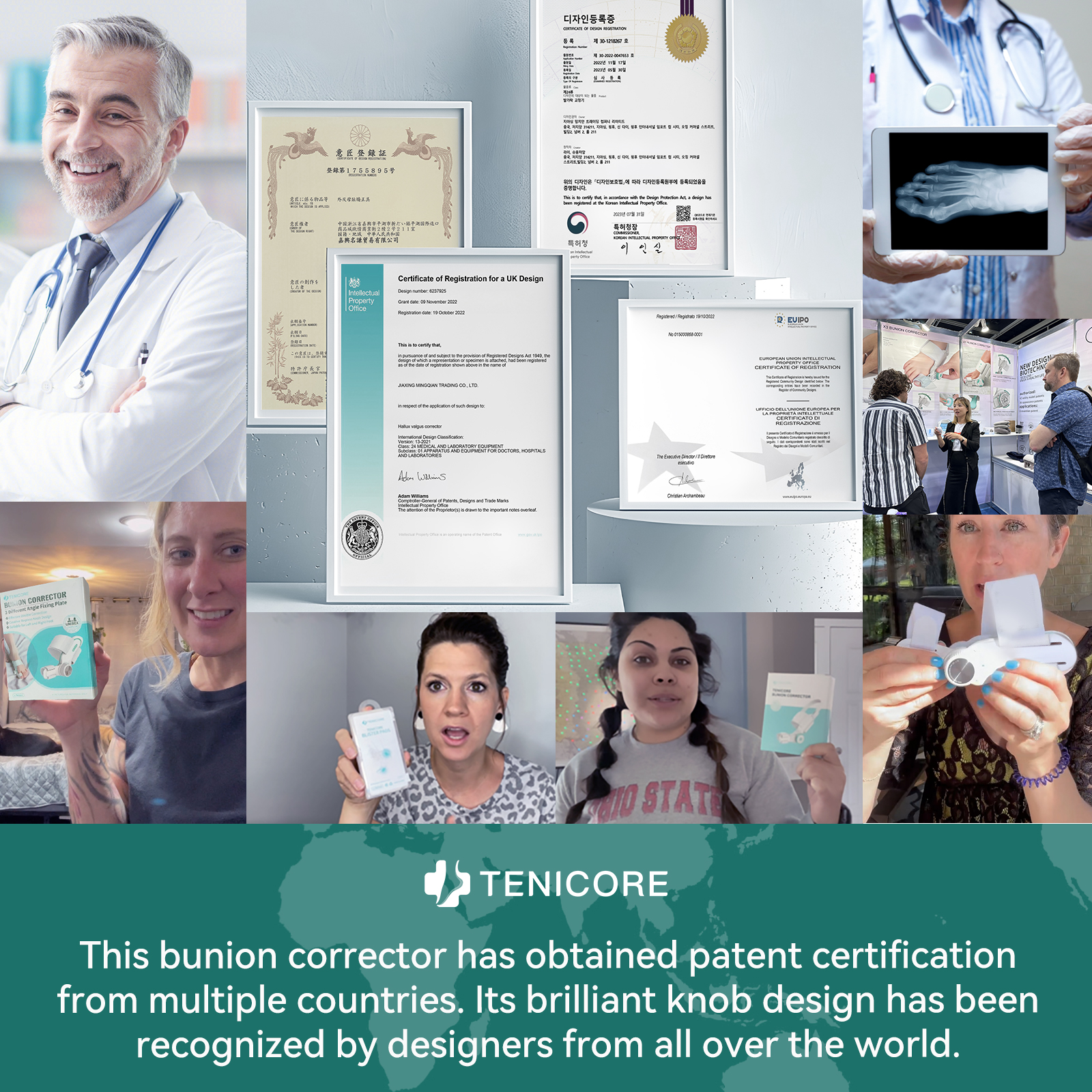 Bunion Corrector for Women Big Toe Straightener for Men, Relief splints Reduce Pain and Correct Toe Alignment, Brace Day/Night, fit for R/L,Washable