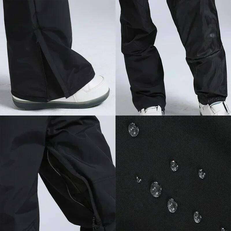 Outdoor Windproof Skiing Pants 2025 Winter Snowboard Jumpsuit Overalls Women Warm Ski Clothing Men Snow Sport Waterproof Trouser