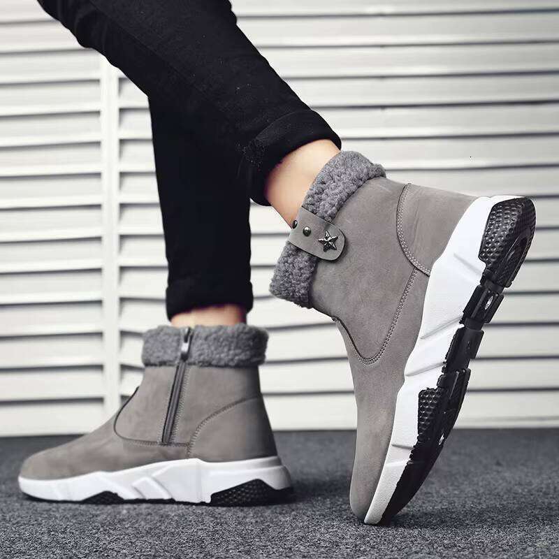 Explosive Winter High-top Plus Veet Warm Snow Boots Buckle Sports Cotton Shoes