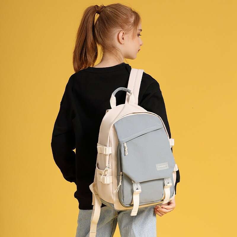Women Fashion Korean Harajuku Ins Style Simple Lightweight Trendy Versatile Student Backpack For Middle School Students