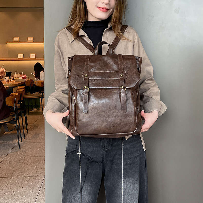 High-End Large Capacity Backpack for Women 2025 New Simple Fashion College Student Book Bag