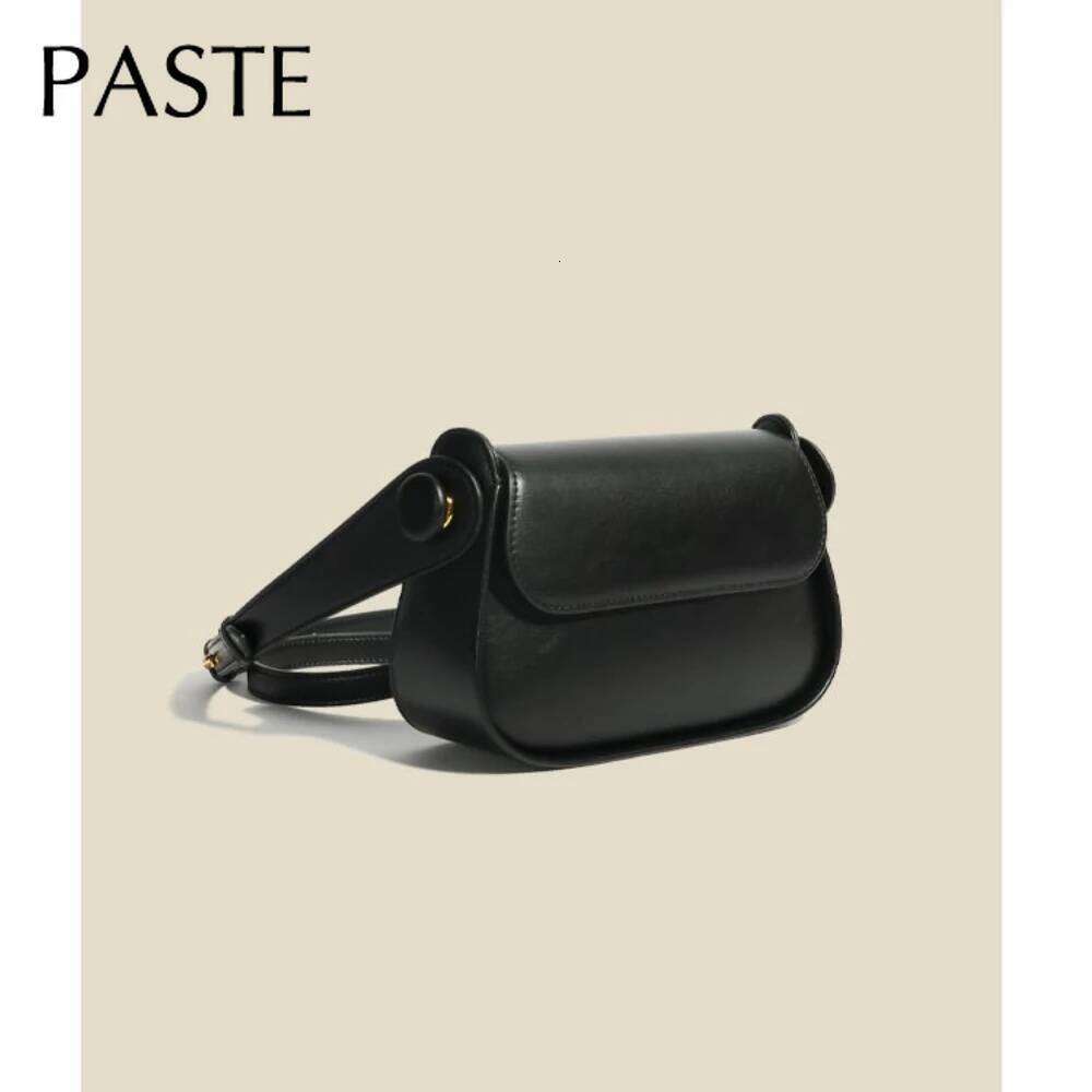 2025 Pink Green Summer Small Saddle Flap Hard Split Cow Leather Female Crossbody Shoulder Bag All-match Daily-use Purse