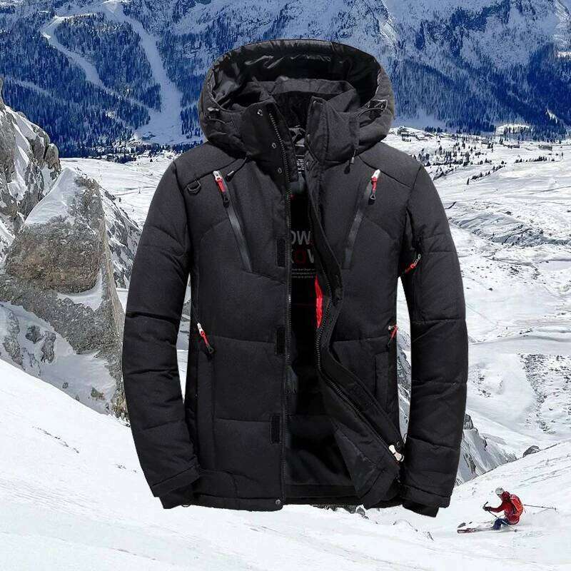 Suit Men Mountain Ski Keep Warm Windproof Down Jacket Male Outdoor Winter Camping Sports Snowboard Clothing
