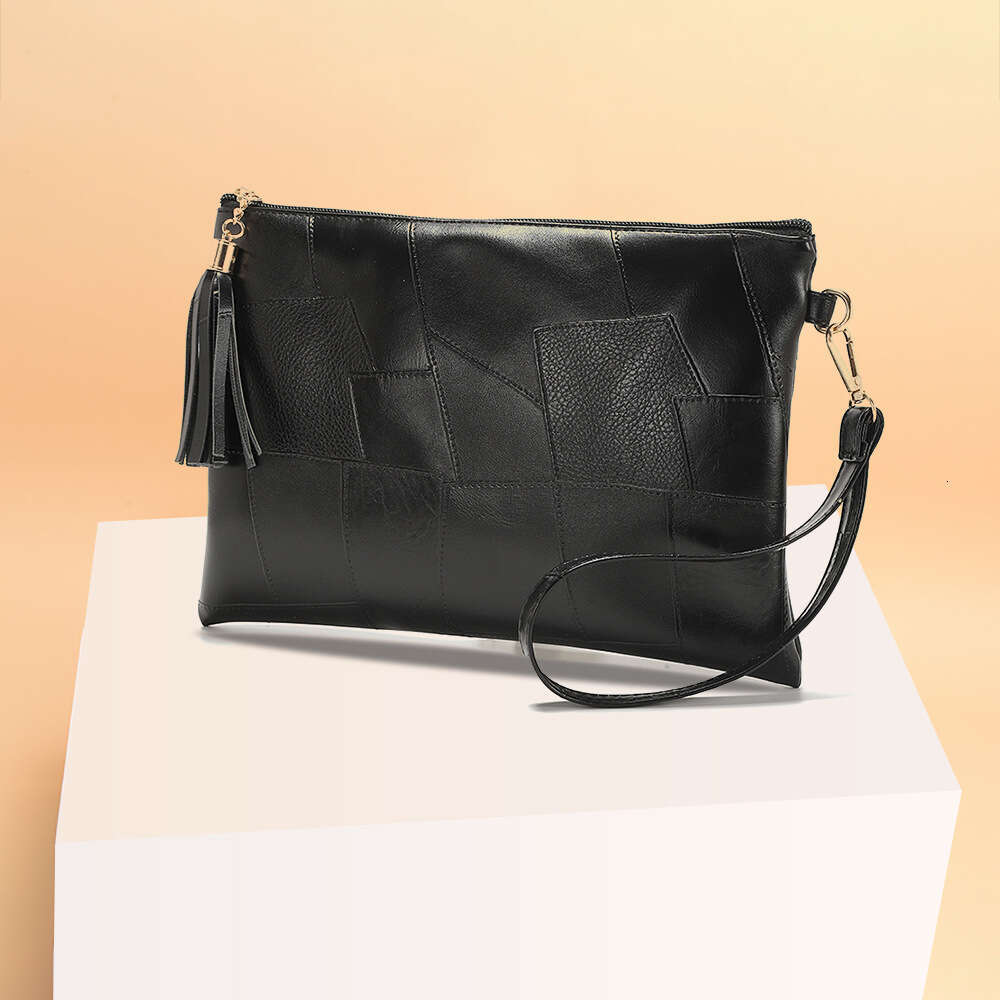 2025 Autumn Winter New Design Underarm Textured Clutch Evening Bag Women Tassel