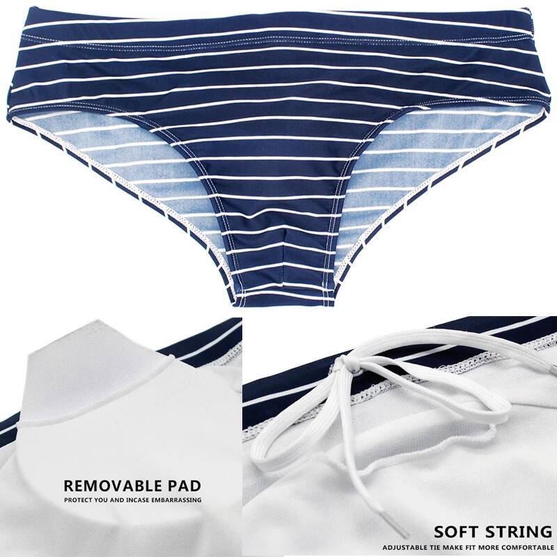 2025 Datifer New Mens Swim Briefs Sexy Short Homme Push Breathable Pad Men's Swimsuit Shorts Underpants Puls Size Swimsuir