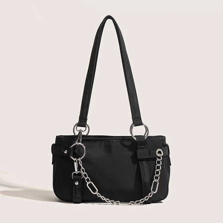 Niche Design New Cool Girl Motorcycle Underarm High-end Fashion Trend Chain Handbag Shoulder Bag