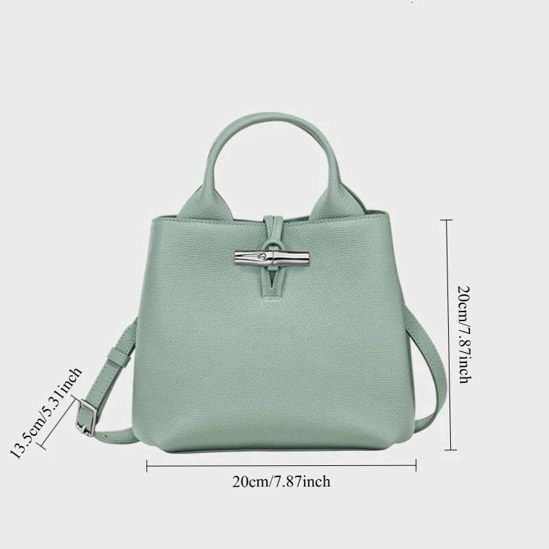 2025 New Niche Bamboo Simple Joker Commuter Slung Tote Shoulder Handbag Bag