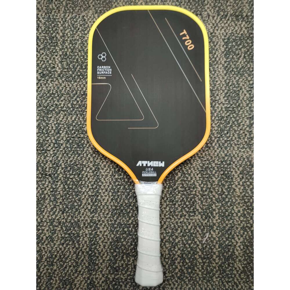 T700 Carbon Fiber Pickleball Paddle with Fabric Pattern Face, Protective Frame, Breathable Handle Strip, High-End Competition Ra