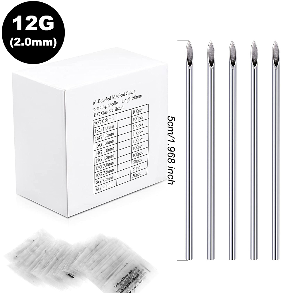 Stainless steel perforation needle, steel needle, manual perforation needle, small incision, one needle, safe and hygienic, not easily infected